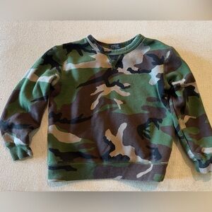 Ralph Lauren Green and Brown Camouflage Sweatshirt